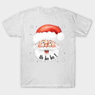 Cheerful Santa's Laughter - Festive Joy Collection T-Shirt